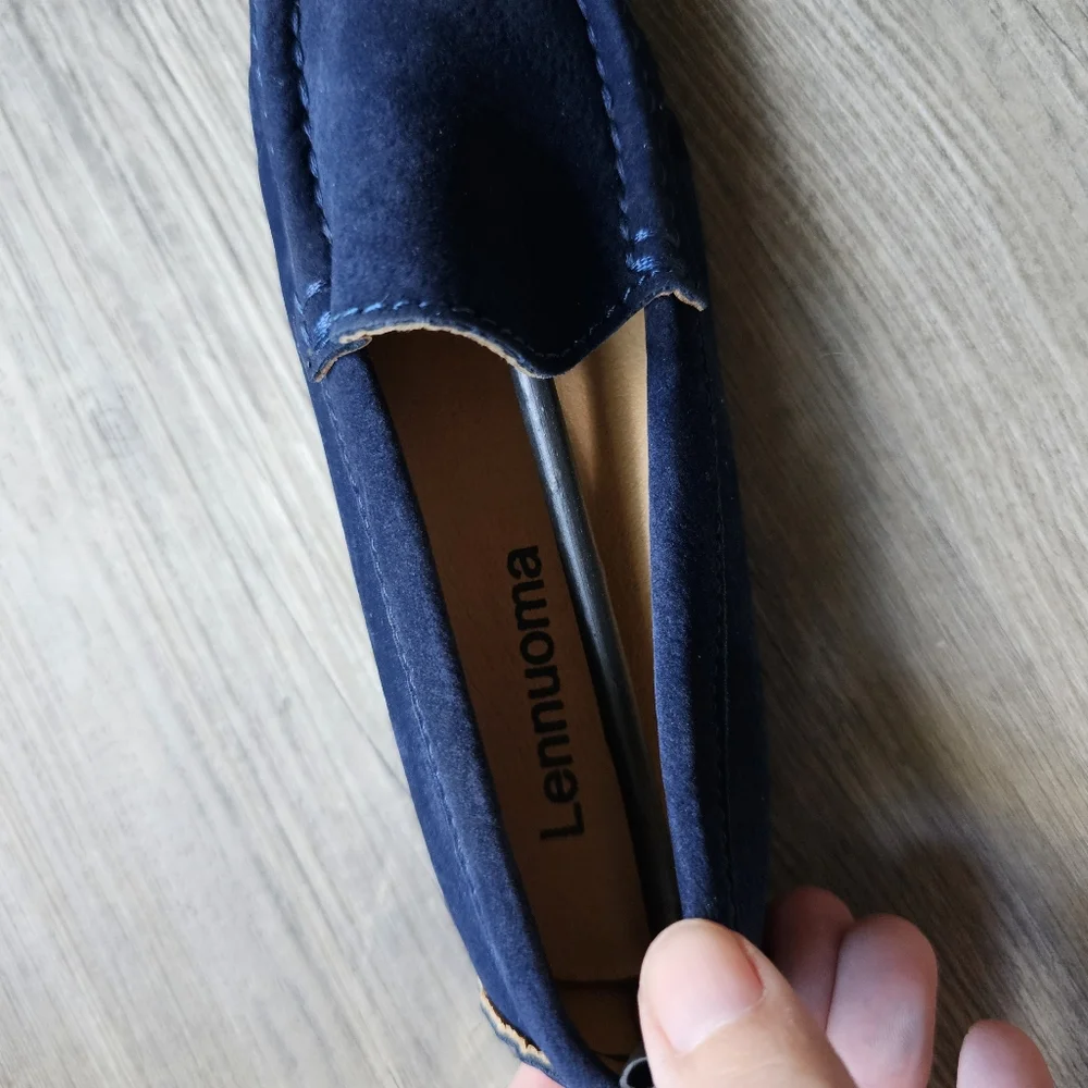 NWOB Blue Toddler Moccasins Size 6